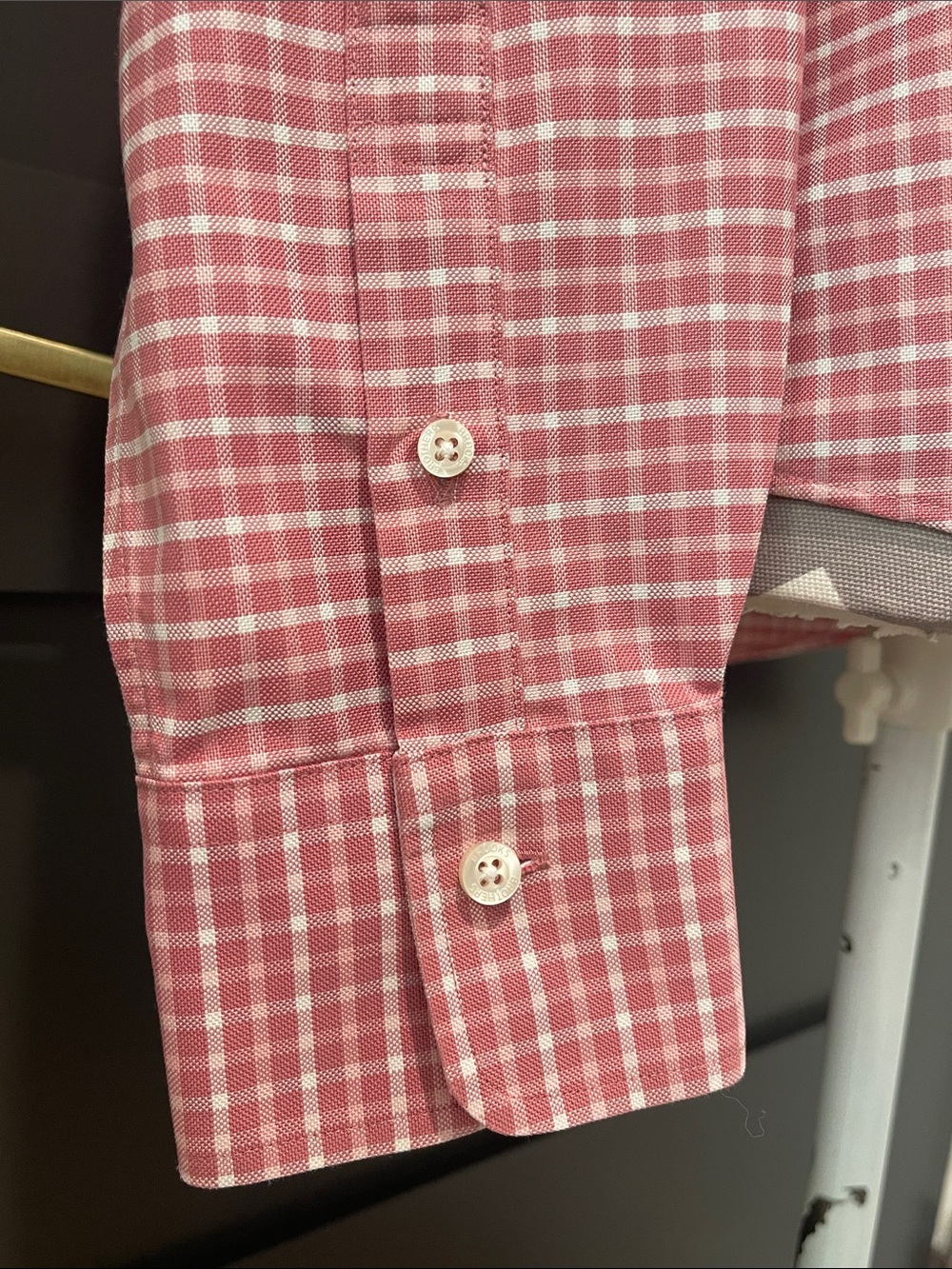 Brooks Brothers Preppy Pink and White Gingham Button Down Shirt Size 10 - Picture 7 of 10